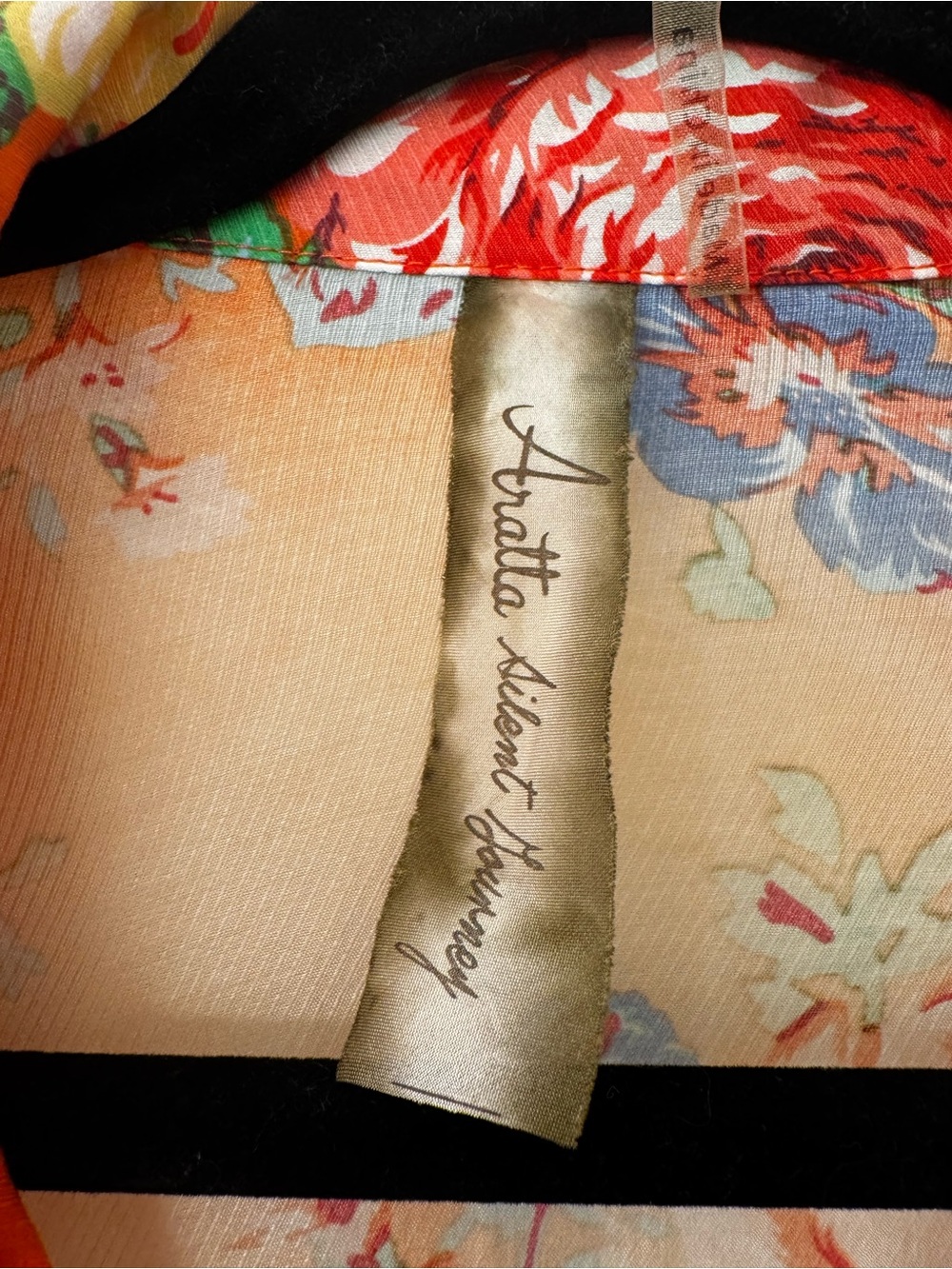 NWT Aratta Silent Journey Girls Are Young Shirt Floral Embroidered Sleeve XL - Picture 10 of 12